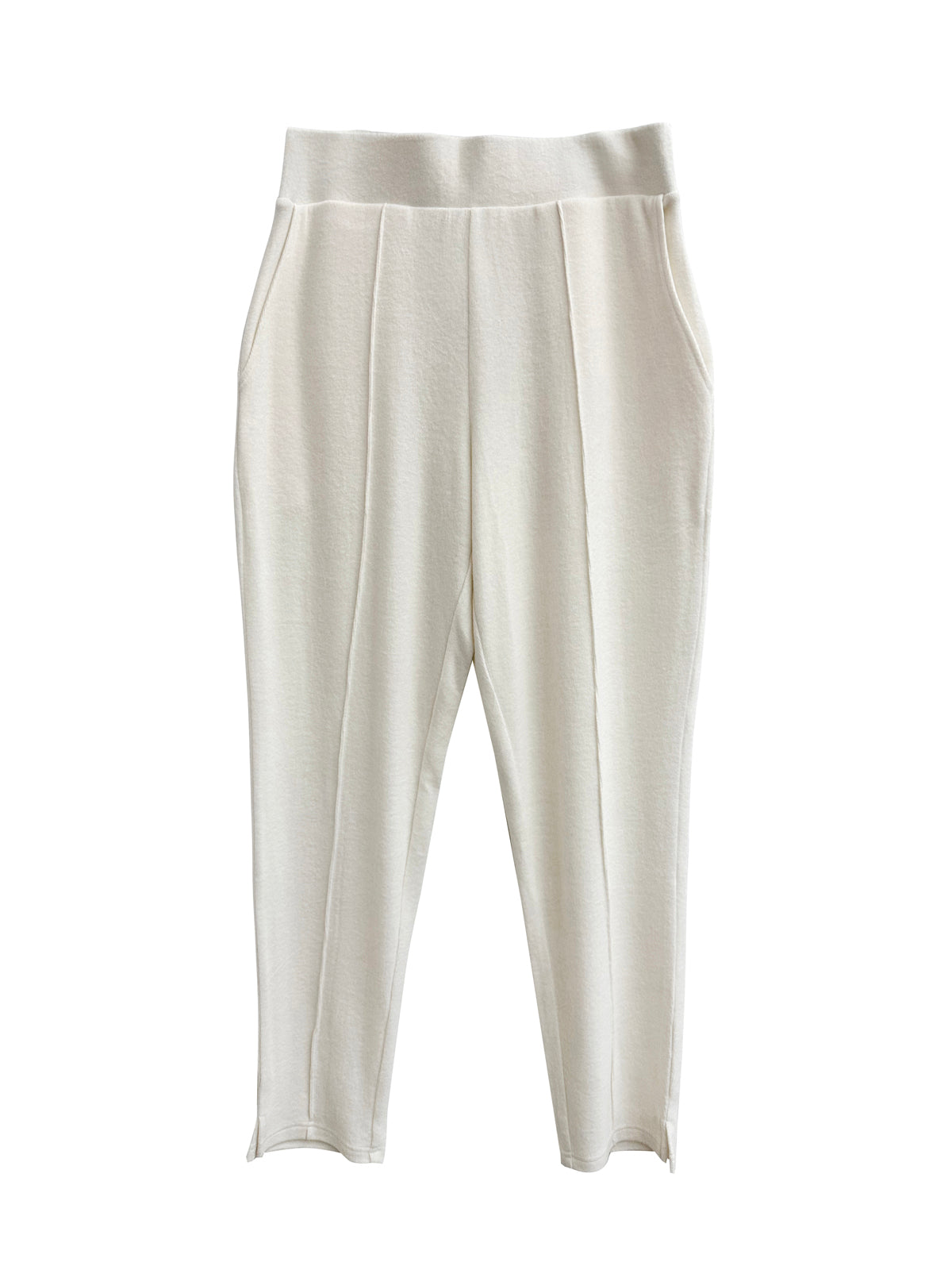 Plus Size Comfort Luxe Collection Cozy Knit Pleated Pants - La Cera