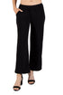 La Cera Solid Cropped Pant - La Cera