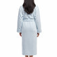 La Cera Textured Full Length Fleece Bath Robe - La Cera