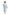 La Cera Textured Full Length Fleece Bath Robe - La Cera