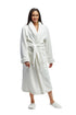 La Cera Textured Full Length Fleece Bath Robe - La Cera