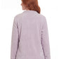 LA CERA Women's Fleece Rose Sculptured Bed Jacket - La Cera