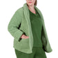 La Cera Plus Size Honeycomb Fleece Bed Jacket