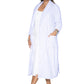 Plus Rose Print Sheered Minky Wrap Robe