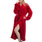La Cera Plush Fleece Long Robe - La Cera
