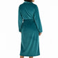 La Cera Plush Fleece Long Robe - La Cera
