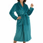 La Cera Plush Fleece Long Robe - La Cera