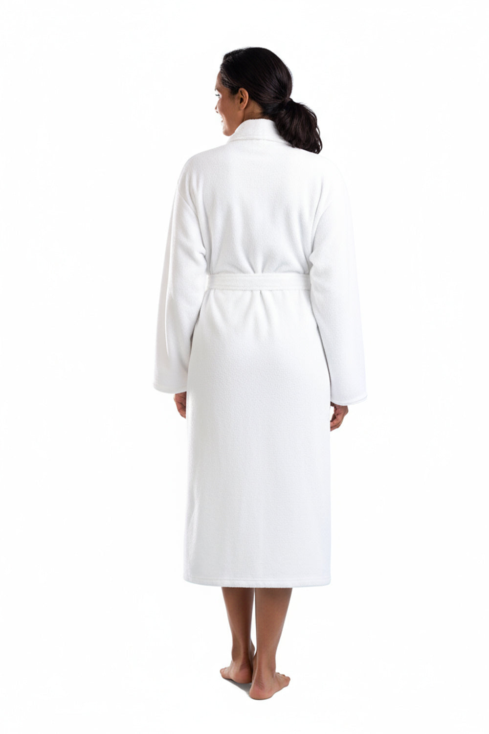 La Cera Plush Fleece Long Robe - La Cera