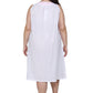 La Cera Sleeveless Gown With Contrast Embroidery - La Cera