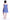 La Cera 100% Cotton Blue Batik Printed Chemise - La Cera
