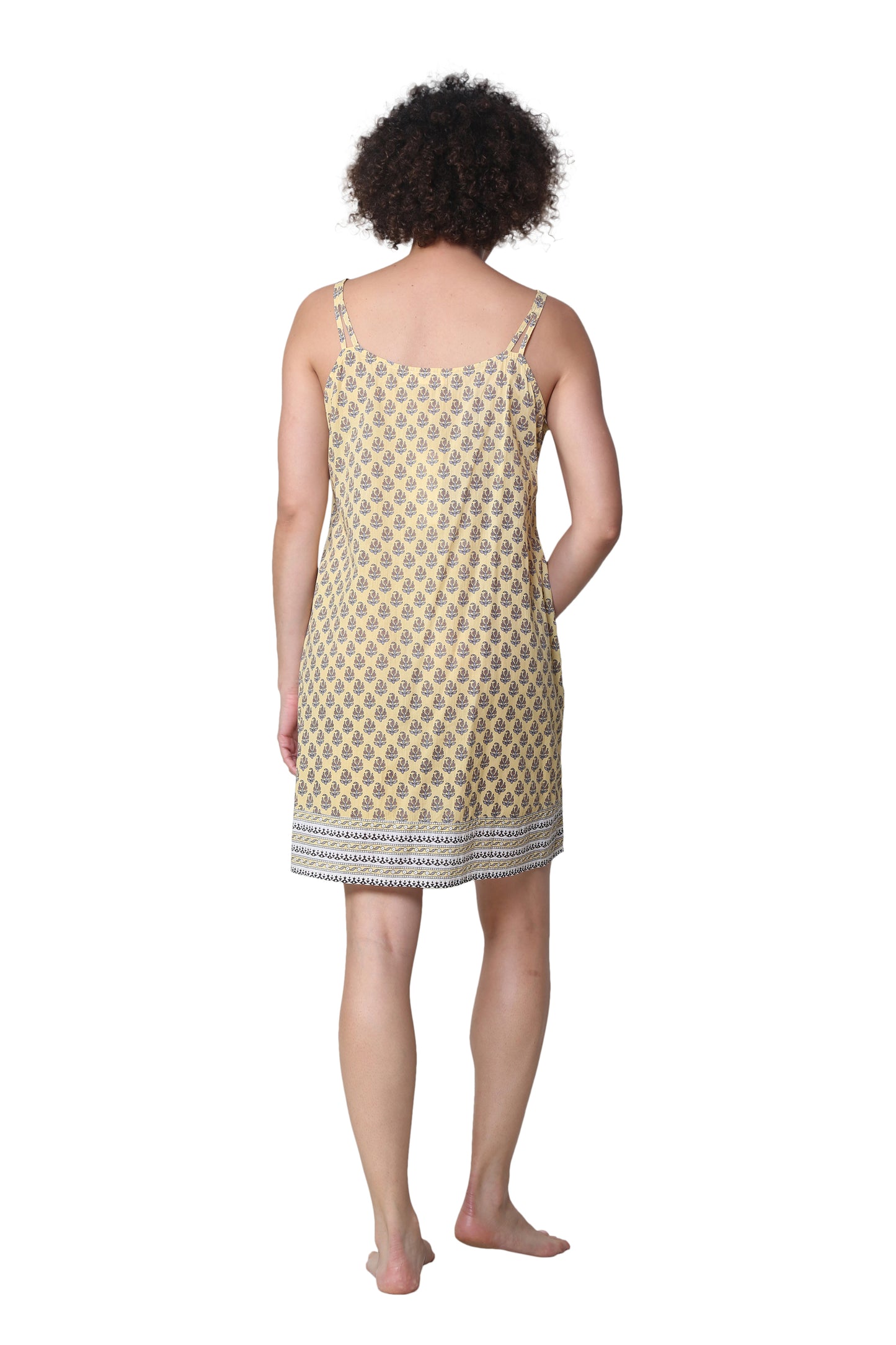 Camisón 100% algodón con tirantes finos La Cera