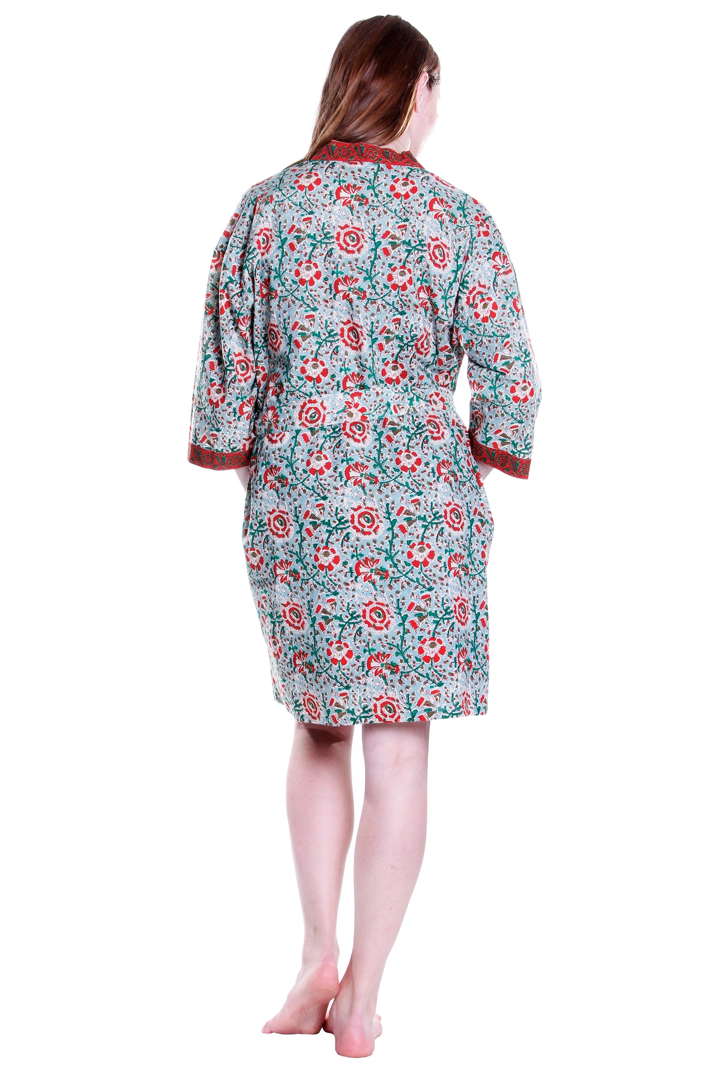 Cotton Celadon/Red Robe - La Cera
