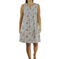 La Cera Sleeveless Floral Print Chemise - La Cera
