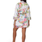 White Tropical Cotton Robe - La Cera