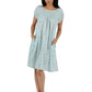 100% Cotton Smocked Floral Print Chemise - La Cera