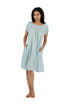 100% Cotton Smocked Floral Print Chemise - La Cera