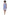 La Cera 100% Cotton Elegant Blue Floral Sleeveless Dress - La Cera