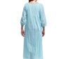 100% Cotton Embroidered Gown With Lining - La Cera