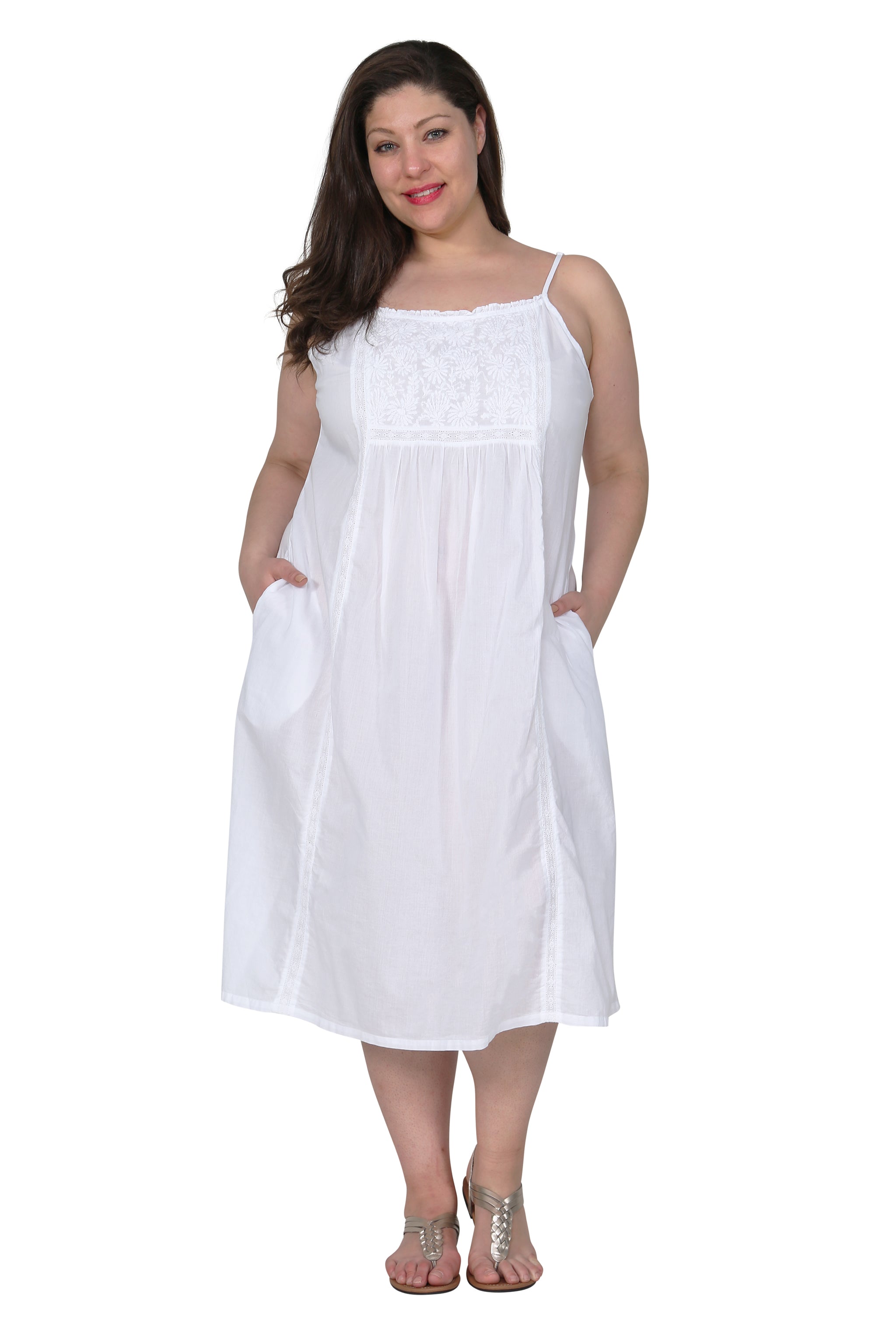 Women's Christmas Plus Size Curve Pajamas Nightgown Dress Nighty Pure Color  Comfort Home Daily Satin Straps Sleeveless Backless Spring Summer Wine  Champagne 2024 - $22.99