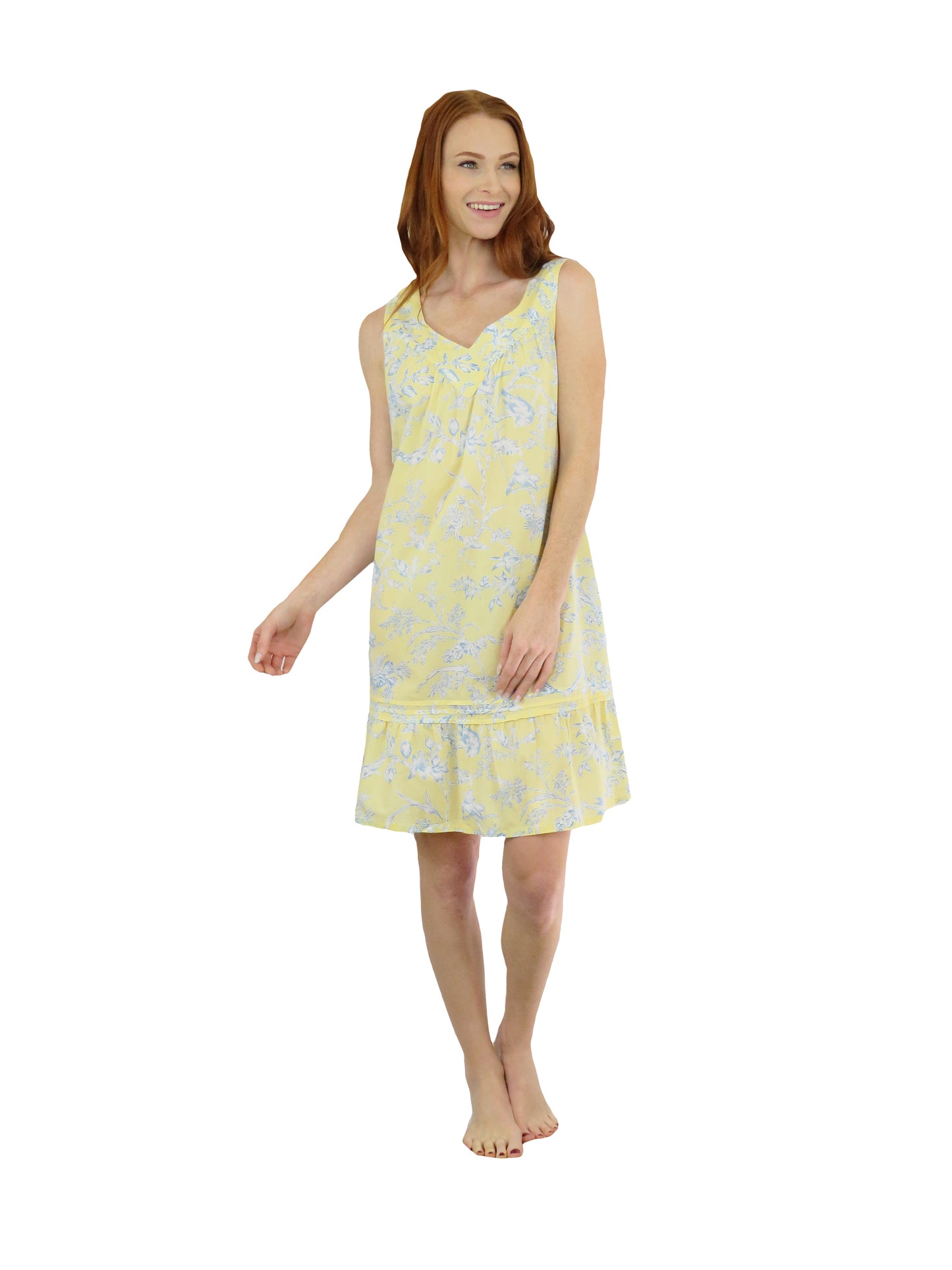 Camisola de algodón toile francés sin mangas