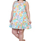 La Cera 100% Cotton Pastel Floral Print Chemise
