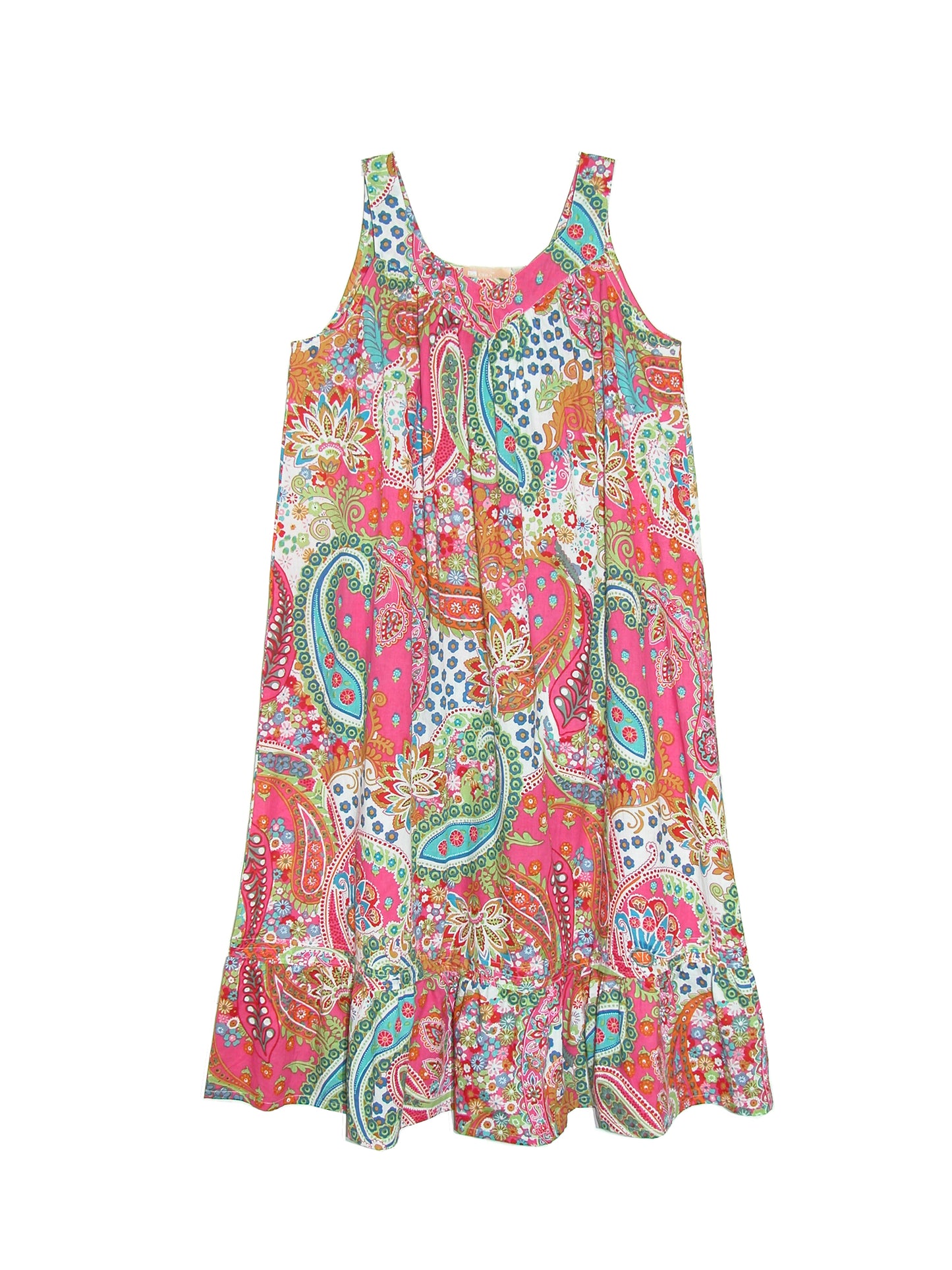 Vibrant Print Sweetheart Neck Gown with Pockets - Plus Size