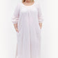 La Cera Plus Size Embroidered Night Gown - La Cera - 5