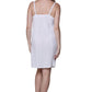 La Cera Spaghetti Strap Embroidered Chemise - La Cera
