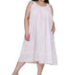 100% Cotton Embroidered Gown - La Cera