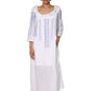 La Cera Quarter Length Sleeve Embroidered Caftan - La Cera