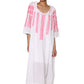 La Cera Quarter Length Sleeve Embroidered Caftan - La Cera