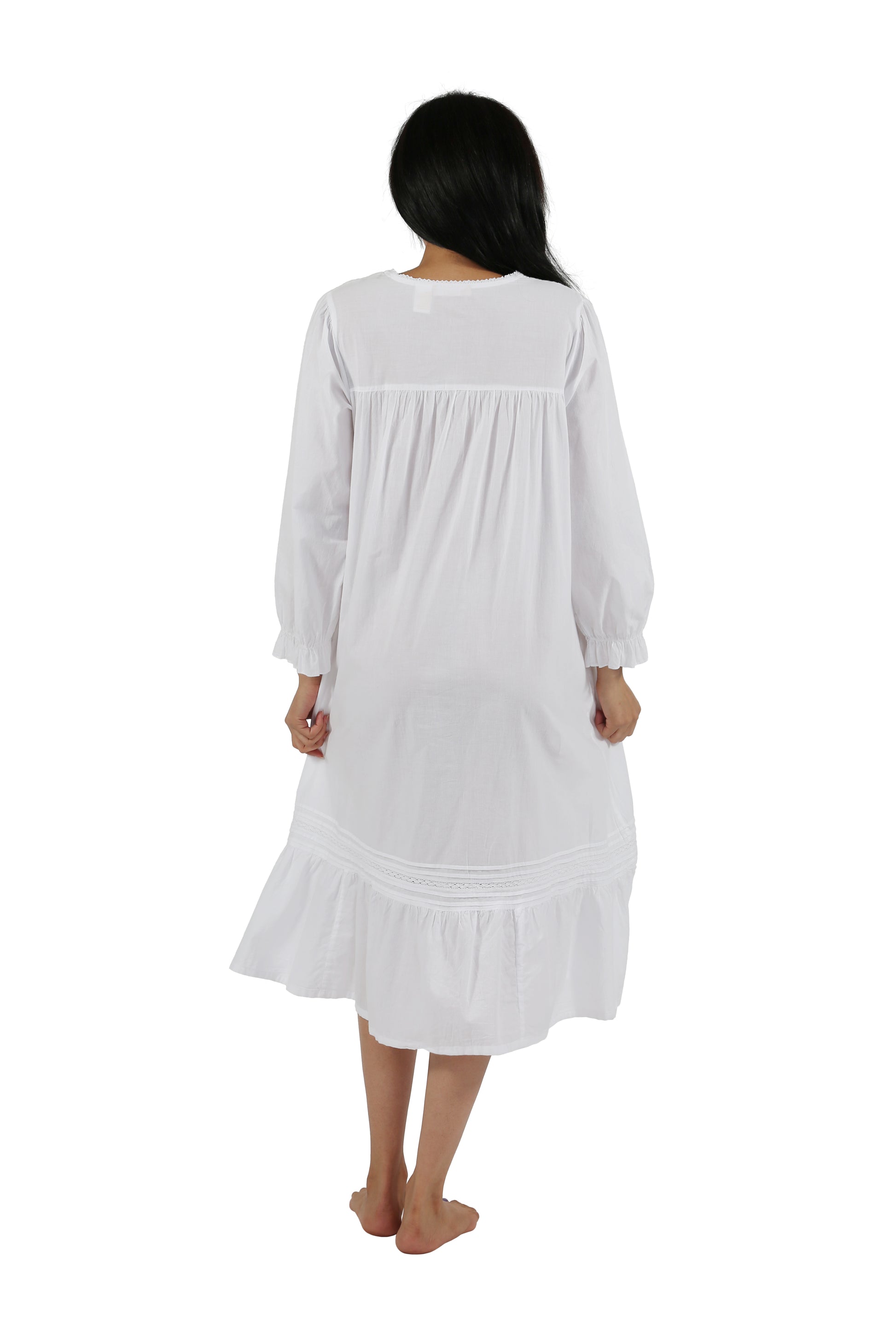 100% Cotton Long Sleeve Robe - La Cera
