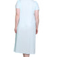 La Cera Plus Size 100% Cotton Lace Applique Gown - La Cera