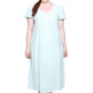 La Cera Plus Size 100% Cotton Lace Applique Gown - La Cera
