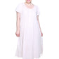 La Cera Plus Size 100% Cotton Lace Applique Gown - La Cera