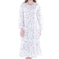 La Cera Rose Vine 100% Cotton Robe - La Cera