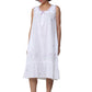 Scoop Neck Sleeveless Embroidered Gown - La Cera