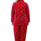 Plus Size Whimsical Skunk Flannel Pajama Set