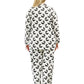 Plus Size Whimsical Skunk Flannel Pajama Set