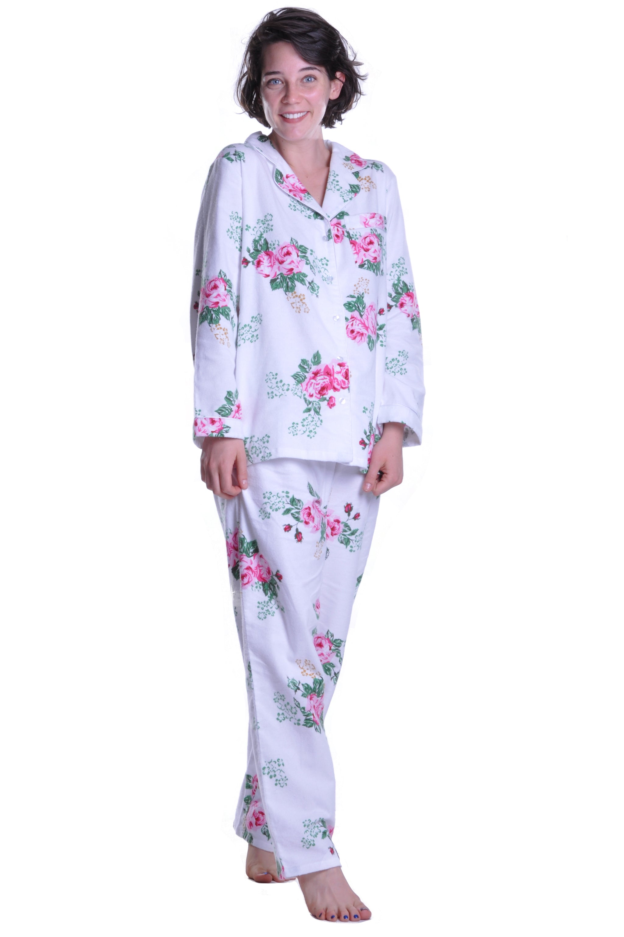 Flannel Print Pajama Set - La Cera