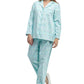 Wispy Floral Flannel Pajama Set - La Cera