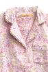 Plus Size Wispy Floral Long Flannel Pajama Set - La Cera