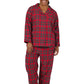 Plus Size 100% Cotton Yarn Dyed Plaid Flannel Pajama Set