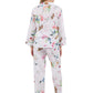 La Cera Long Sleeve Floral Pajama Set - La Cera