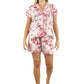 Pijama tipo bóxer con diseño de flores de cerezo de La Cera