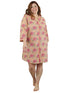 Plus Size La Cera Long Sleeve Nightshirt - La Cera