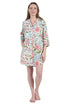 La Cera English Garden Print Nightshirt - La Cera