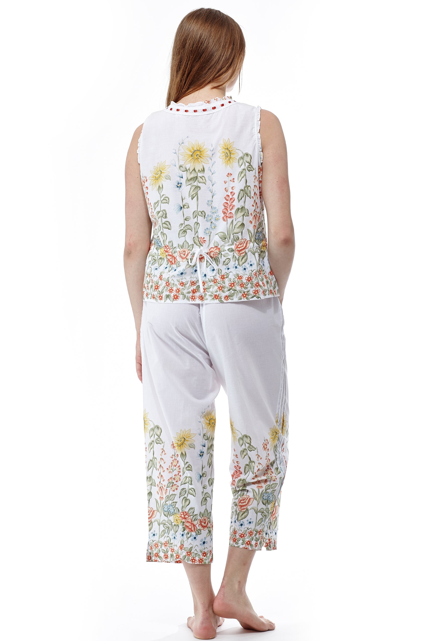 100% Cotton Sunflower Garden PJs - La Cera