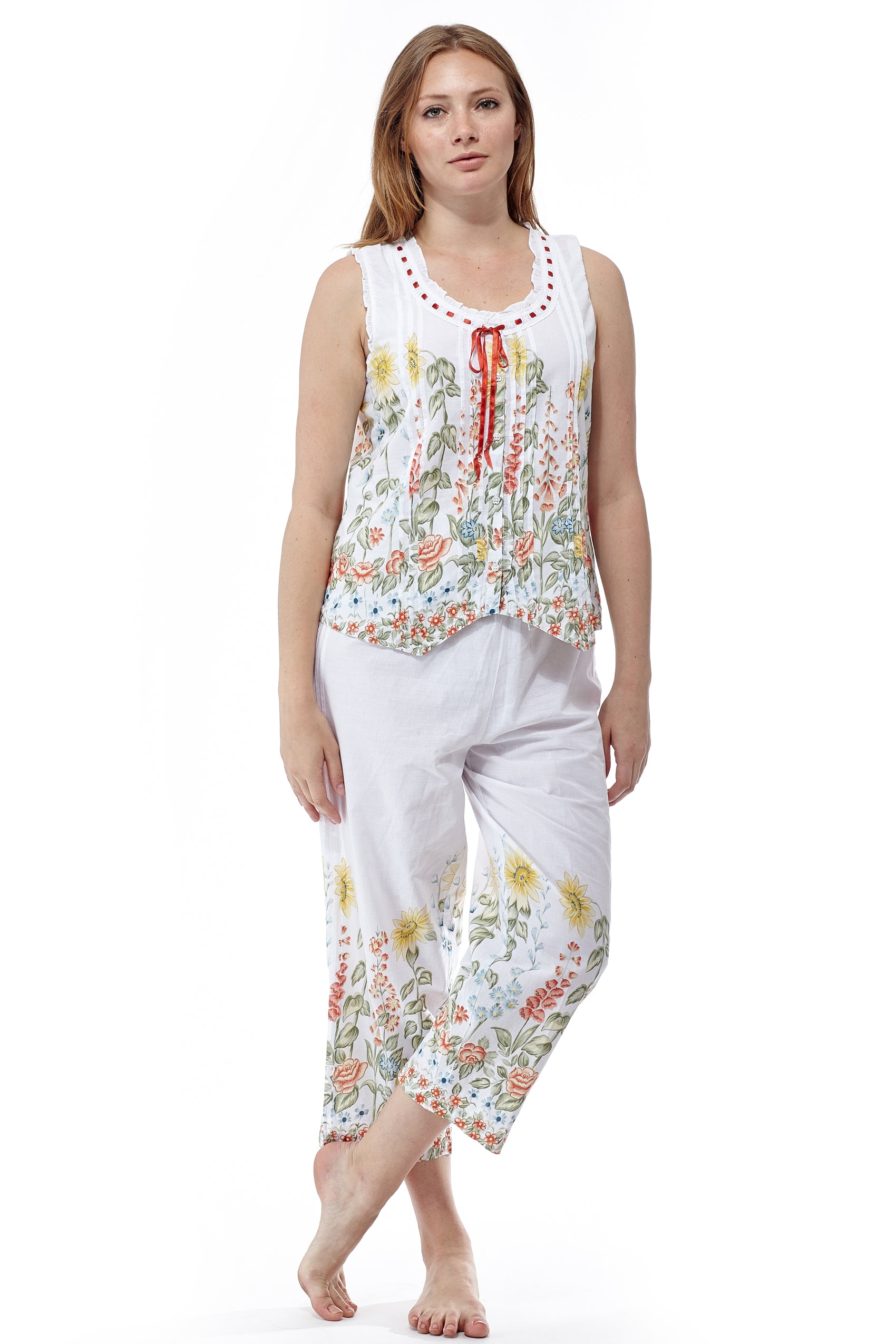 100% Cotton Sunflower Garden PJs - La Cera