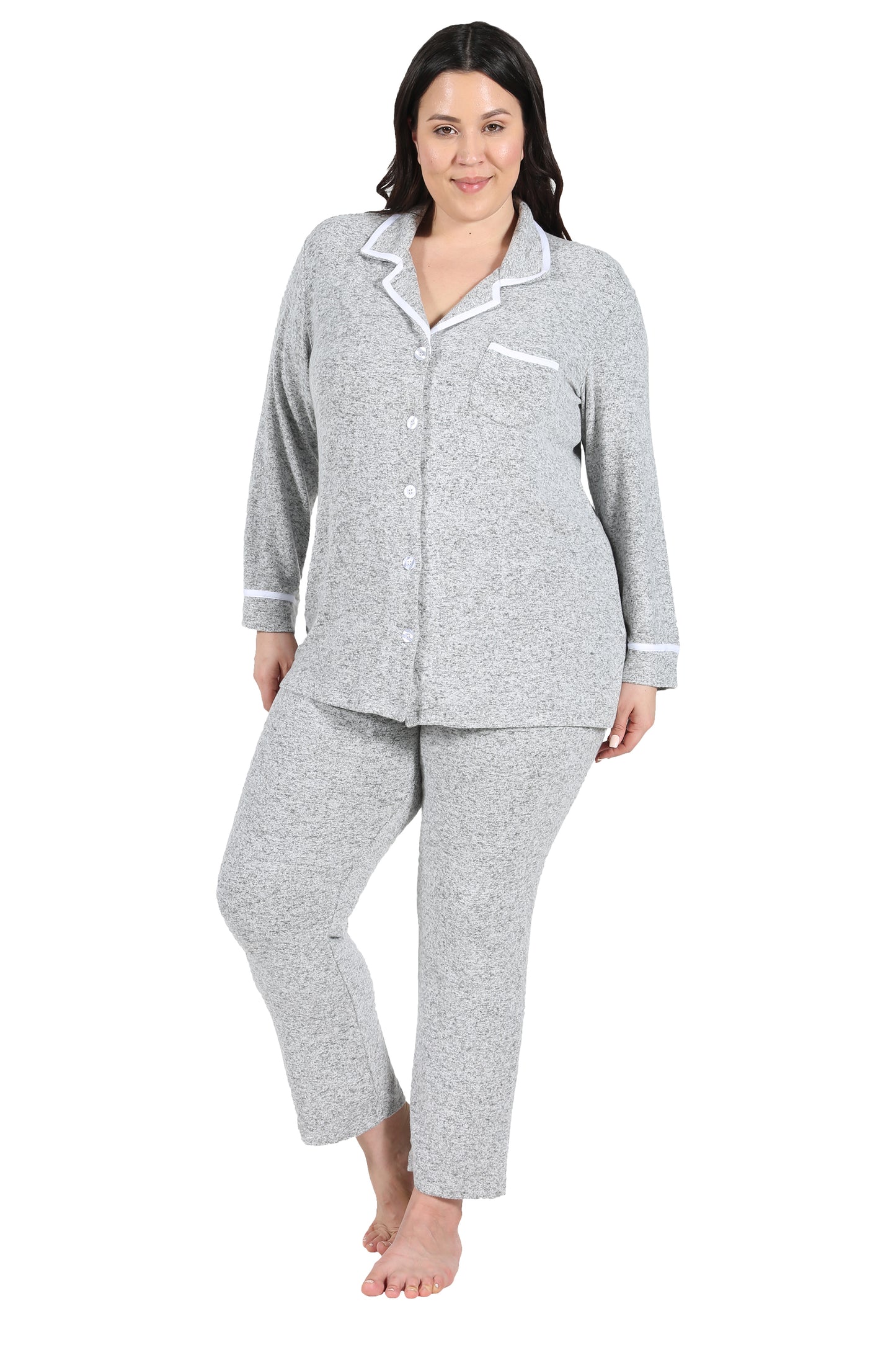 Conjunto de pijama a medida de talla grande The Comfort Collection